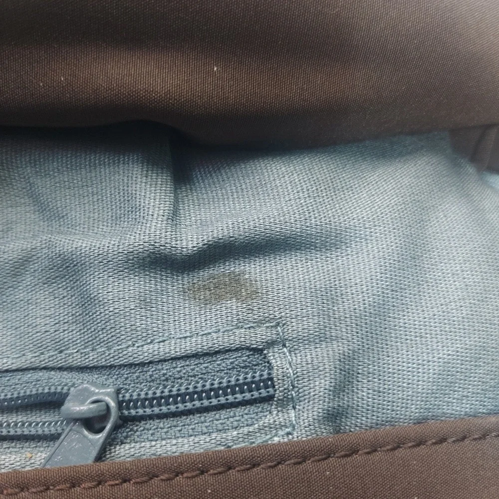 Hobo International Brown‎ Nylon Crossbody Bag Adjustable Strap Zip Pockets